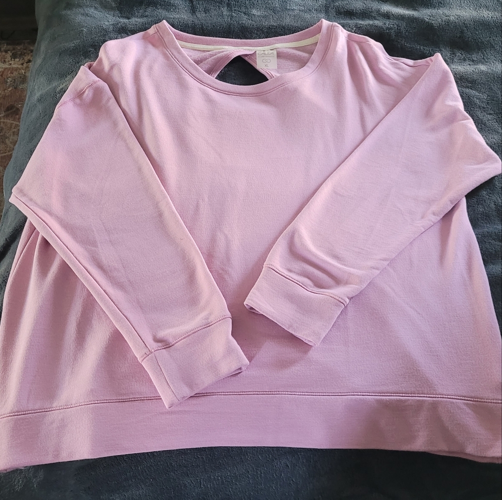 Calia Pink Cutout Sweatshirt XL